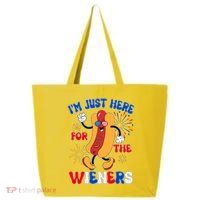 Funny Fouth Of July IM Just Here For The Wieners Hotdog Lover 25L Jumbo Tote