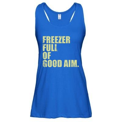 Freezer Full Of GoodAim Funny Vintage Ladies Essential Flowy Tank