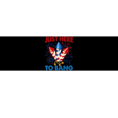 Funny Fourth of July 4th of July American Flag Bumper Sticker