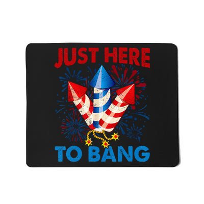 Funny Fourth of July 4th of July American Flag Mousepad