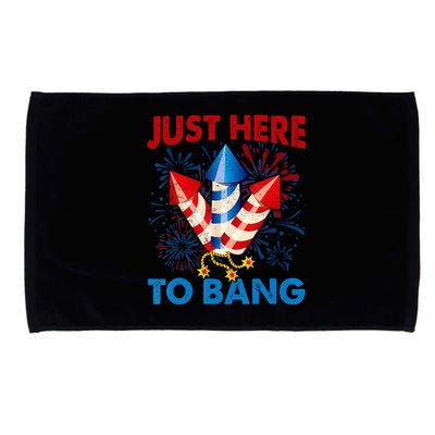 Funny Fourth of July 4th of July American Flag Microfiber Hand Towel