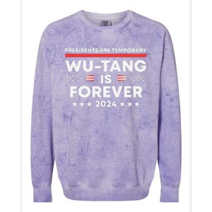 Funny Forever Presidents Are Temporary 2024 Colorblast Crewneck Sweatshirt