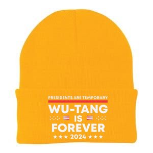 Funny Forever Presidents Are Temporary 2024 Knit Cap Winter Beanie