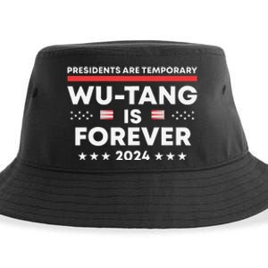 Funny Forever Presidents Are Temporary 2024 Sustainable Bucket Hat