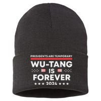 Funny Forever Presidents Are Temporary 2024 Sustainable Knit Beanie