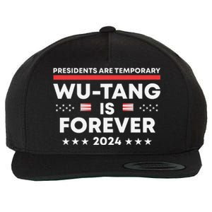 Funny Forever Presidents Are Temporary 2024 Wool Snapback Cap