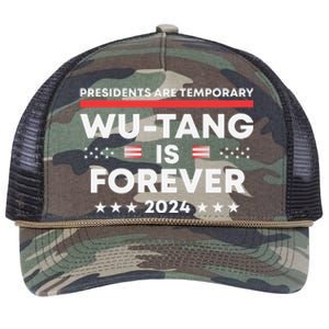 Funny Forever Presidents Are Temporary 2024 Retro Rope Trucker Hat Cap