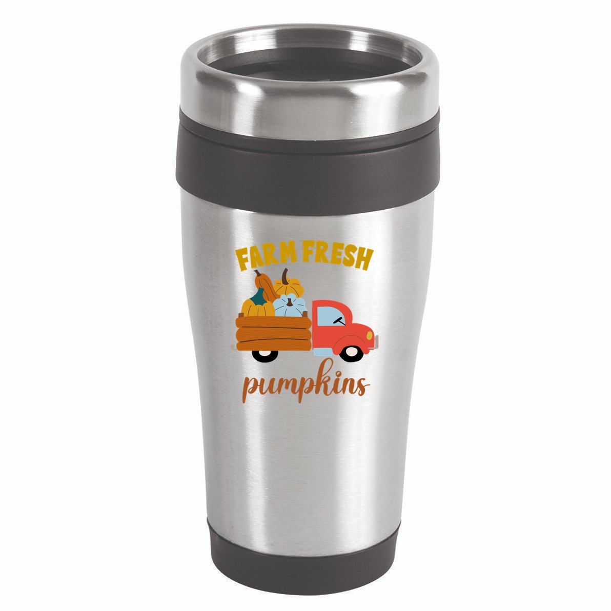 Farm Fresh Pumpkins Fall Vintage Truck 16oz Travel Tumbler
