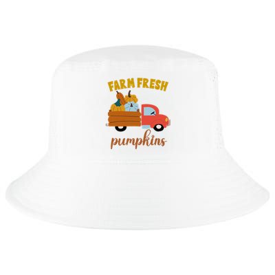 Farm Fresh Pumpkins Fall Vintage Truck Cool Comfort Performance Bucket Hat