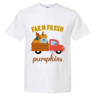 Farm Fresh Pumpkins Fall Vintage Truck Garment-Dyed Heavyweight T-Shirt