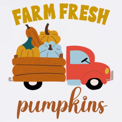 Farm Fresh Pumpkins Fall Vintage Truck T-Shirt