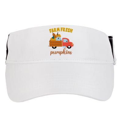 Farm Fresh Pumpkins Fall Vintage Truck Adult Drive Performance Visor