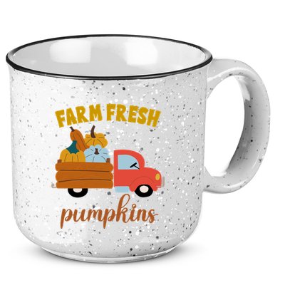 Farm Fresh Pumpkins Fall Vintage Truck 15oz Campfire Ceramic Mug