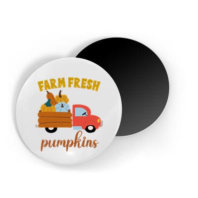 Farm Fresh Pumpkins Fall Vintage Truck Magnet