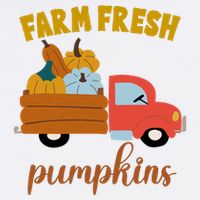 Farm Fresh Pumpkins Fall Vintage Truck Cooling Performance Long Sleeve Crew