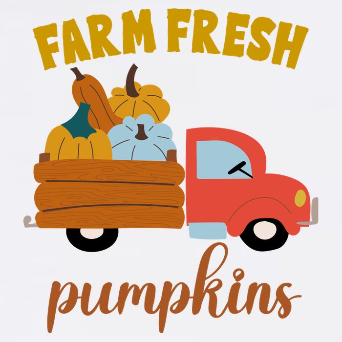 Farm Fresh Pumpkins Fall Vintage Truck Cooling Performance Long Sleeve Crew
