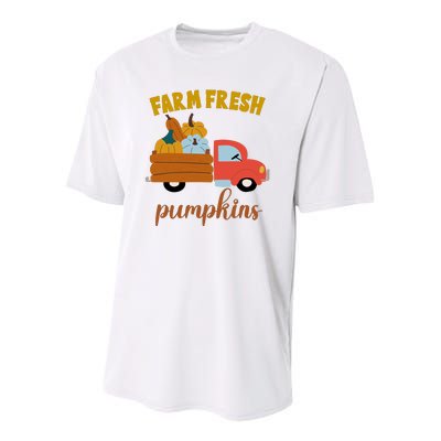 Farm Fresh Pumpkins Fall Vintage Truck Youth Performance Sprint T-Shirt