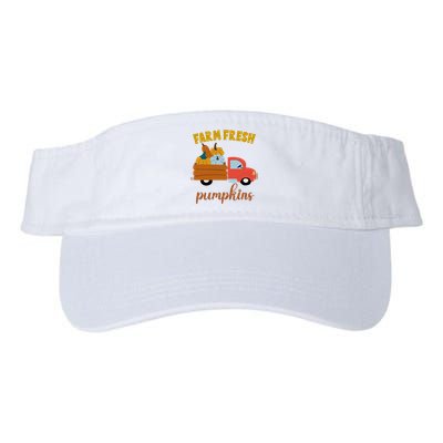 Farm Fresh Pumpkins Fall Vintage Truck Valucap Bio-Washed Visor