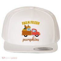 Farm Fresh Pumpkins Fall Vintage Truck Wool Snapback Cap