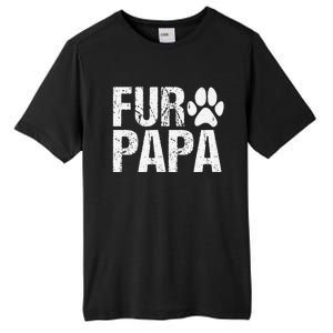 Funny Fur Papa Pet Lover Dog Dad Fathers Day Tall Fusion ChromaSoft Performance T-Shirt