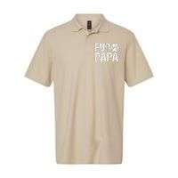 Funny Fur Papa Pet Lover Dog Dad Fathers Day Softstyle Adult Sport Polo