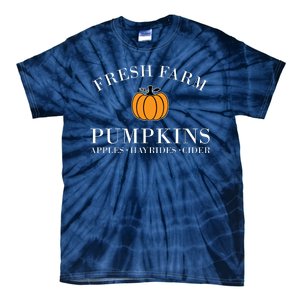 Fresh Farm Pumpkins Apples Hayrides Cider Tie-Dye T-Shirt