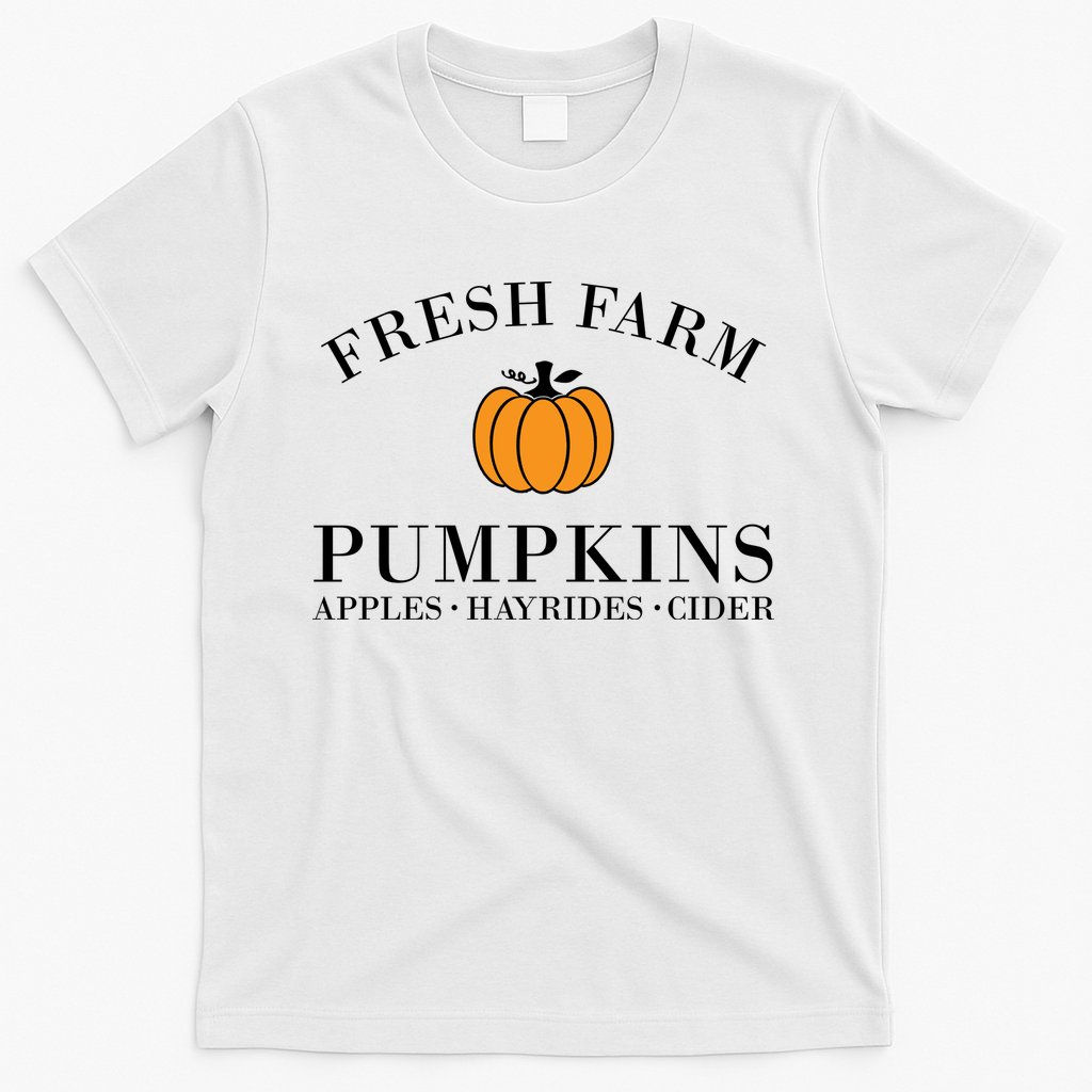Fresh Farm Pumpkins Apples Hayrides Cider T-Shirt