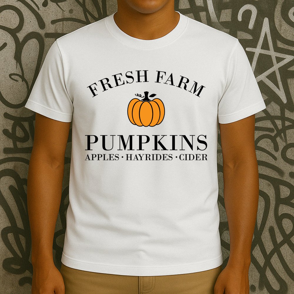 Fresh Farm Pumpkins Apples Hayrides Cider T-Shirt
