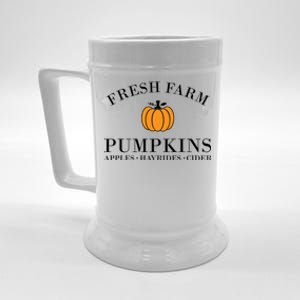 Fresh Farm Pumpkins Apples Hayrides Cider Beer Stein