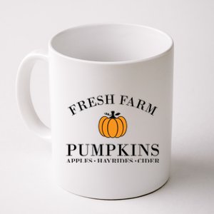 Fresh Farm Pumpkins Apples Hayrides Cider Coffee Mug