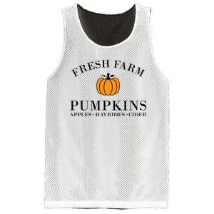 Fresh Farm Pumpkins Apples Hayrides Cider Mesh Reversible Basketball Jersey Tank