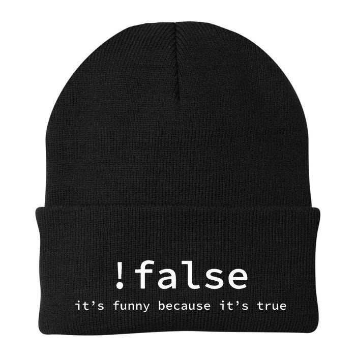 Funny False Programming Coding Short Sleeve For Programmers Knit Cap Winter Beanie