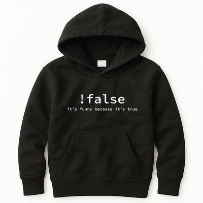 Funny False Programming Coding Short Sleeve For Programmers Kids Hoodie
