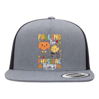 Falling For Physical Therapy Pt Pta Pumpkin Fall Autumn Flat Bill Trucker Hat