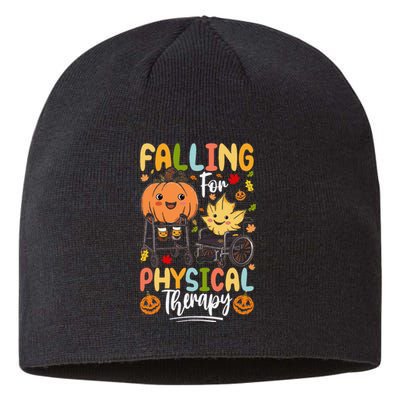 Falling For Physical Therapy Pt Pta Pumpkin Fall Autumn Sustainable Beanie