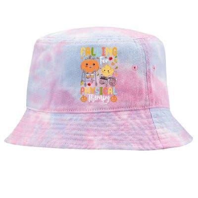 Falling For Physical Therapy Pt Pta Pumpkin Fall Autumn Tie-Dyed Bucket Hat