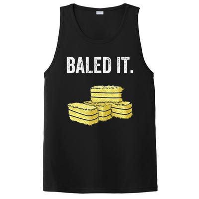 Funny Farmer Pun Baled It Farming Humor Farm Joke PosiCharge Competitor Tank