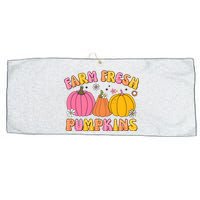 Farm Fresh Pumpkins Farming Farmer Autumn Fall Large Microfiber Waffle Golf Towel