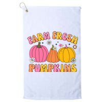 Farm Fresh Pumpkins Farming Farmer Autumn Fall Platinum Collection Golf Towel