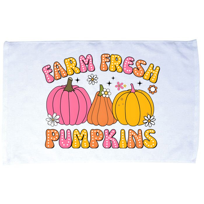 Farm Fresh Pumpkins Farming Farmer Autumn Fall Microfiber Hand Towel