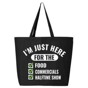 Funny Football Party I'm Just Here For The Funny Gift 25L Jumbo Tote