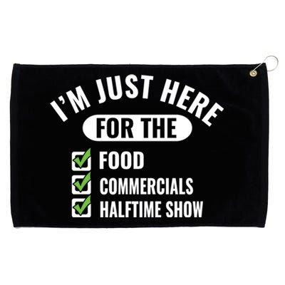 Funny Football Party I'm Just Here For The Funny Gift Grommeted Golf Towel