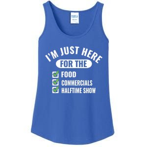 Funny Football Party I'm Just Here For The Funny Gift Ladies Essential Tank