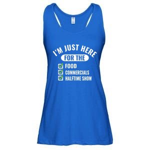 Funny Football Party I'm Just Here For The Funny Gift Ladies Essential Flowy Tank