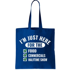 Funny Football Party I'm Just Here For The Funny Gift Tote Bag