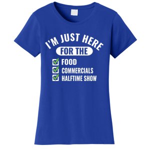 Funny Football Party I'm Just Here For The Funny Gift Women's T-Shirt