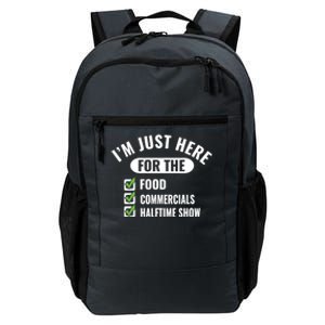 Funny Football Party I'm Just Here For The Funny Gift Daily Commute Backpack