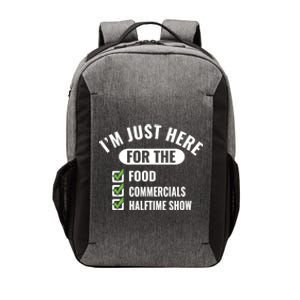 Funny Football Party I'm Just Here For The Funny Gift Vector Backpack