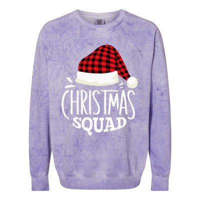 Festive Family Pajama Party Christmas Squad Gathering Colorblast Crewneck Sweatshirt