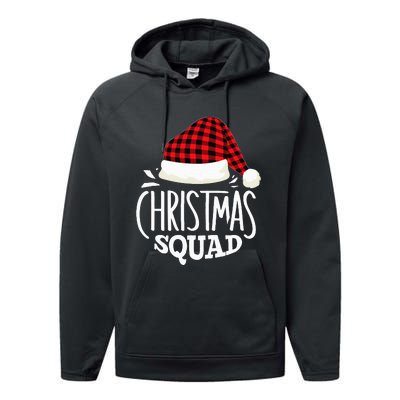 Festive Family Pajama Party Christmas Squad Gathering Performance Fleece Hoodie